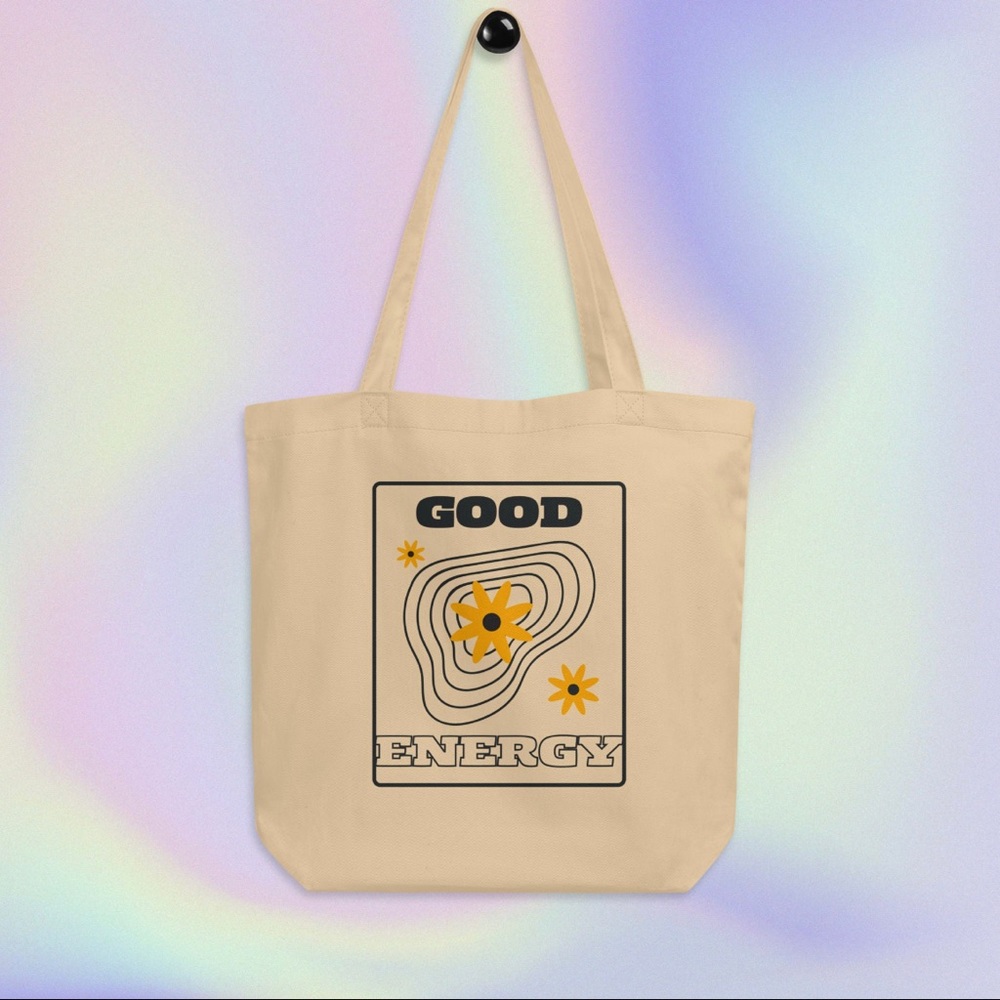100% Cotton Tote Bag Neutral Positive Quotes Aesthetic Trending Trendy Boutique